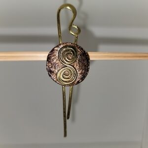 Vintage Celtic Pin Brooch Bronze Gold Handcrafted in Ireland in 1994